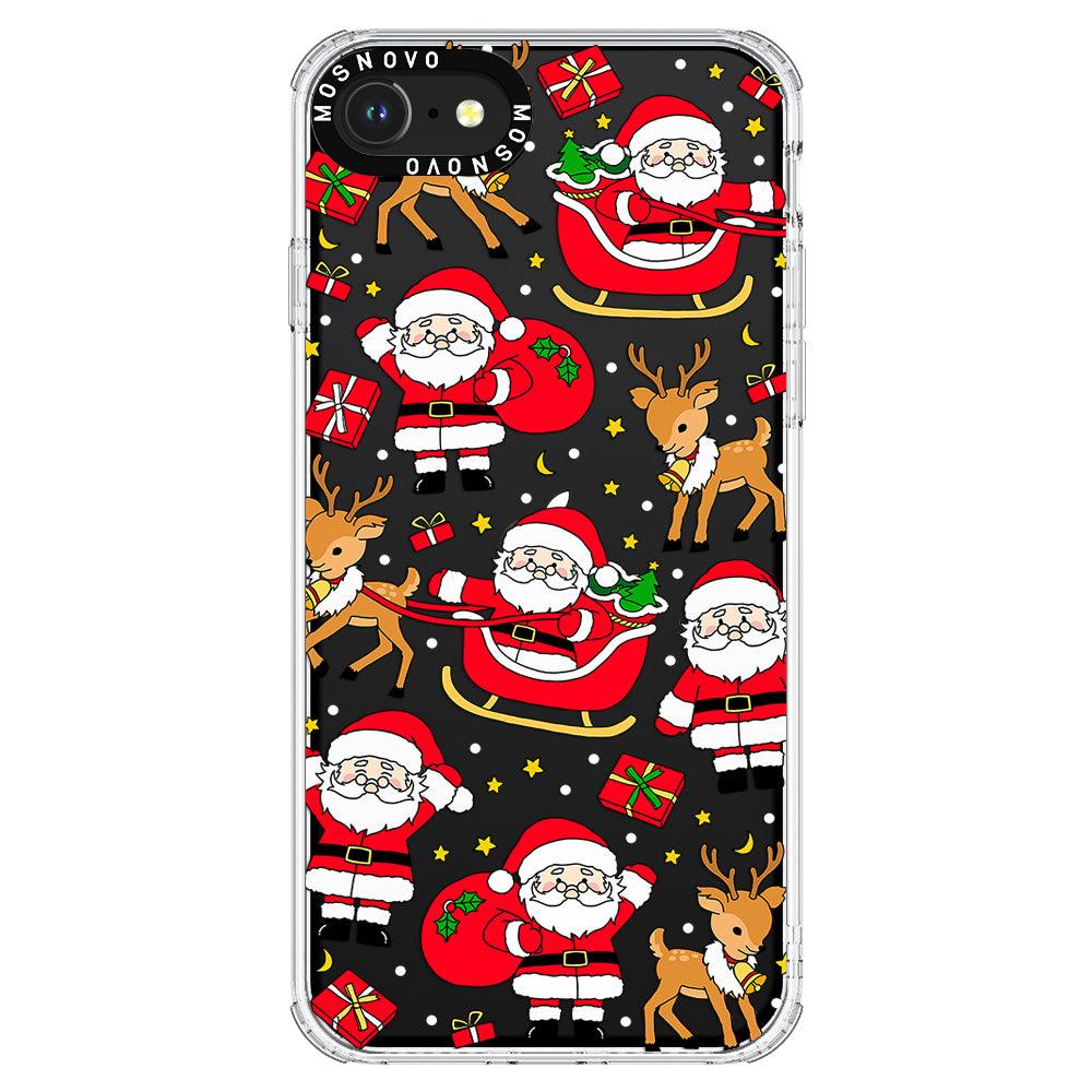 Cute Santa Claus Deer Phone Case - iPhone SE 2020 Case - MOSNOVO