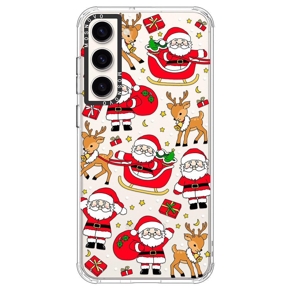 Cute Santa Claus Deer Phone Case - Samsung Galaxy S23 Case - MOSNOVO