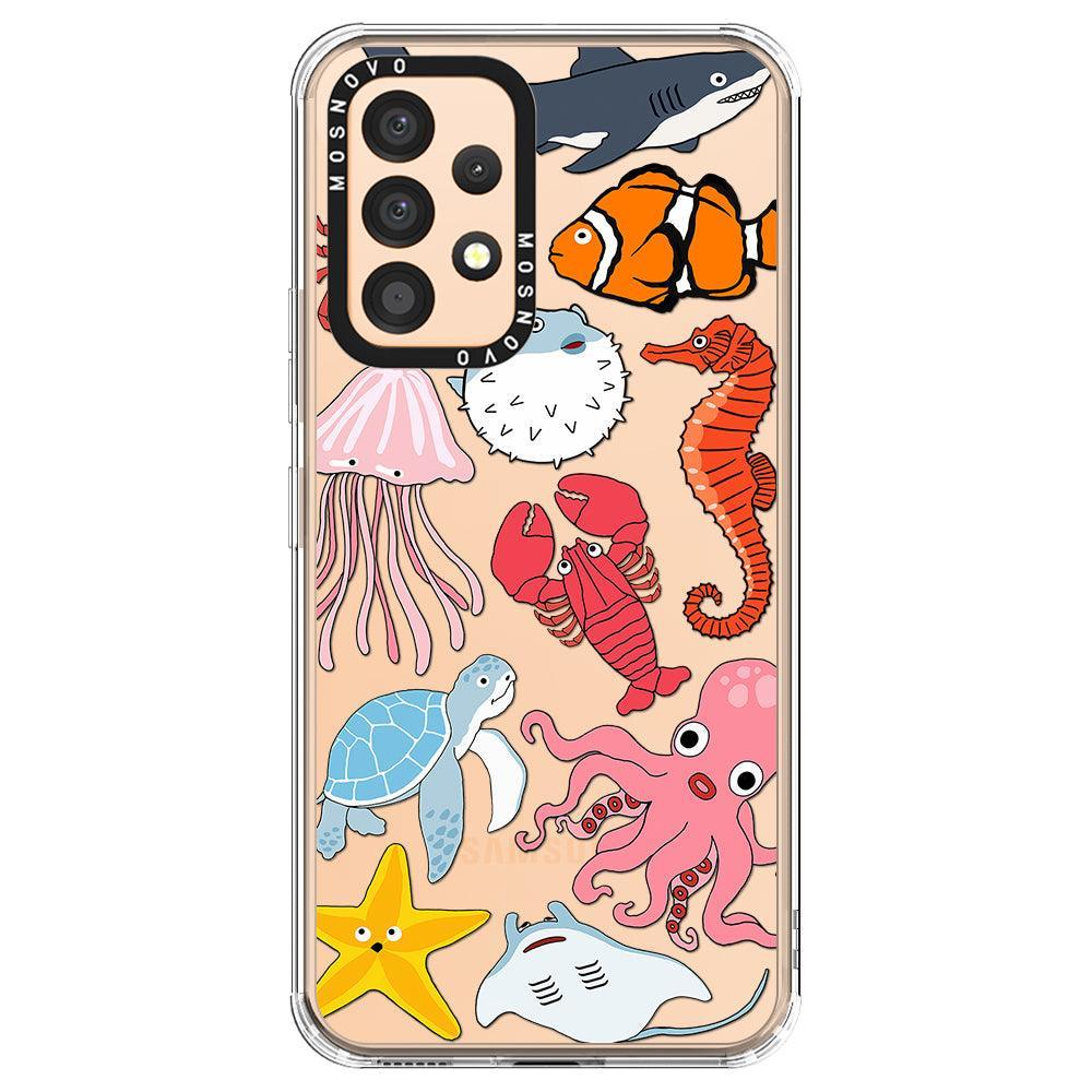 Cute Sea Animal Phone Case - Samsung Galaxy A53 Case - MOSNOVO
