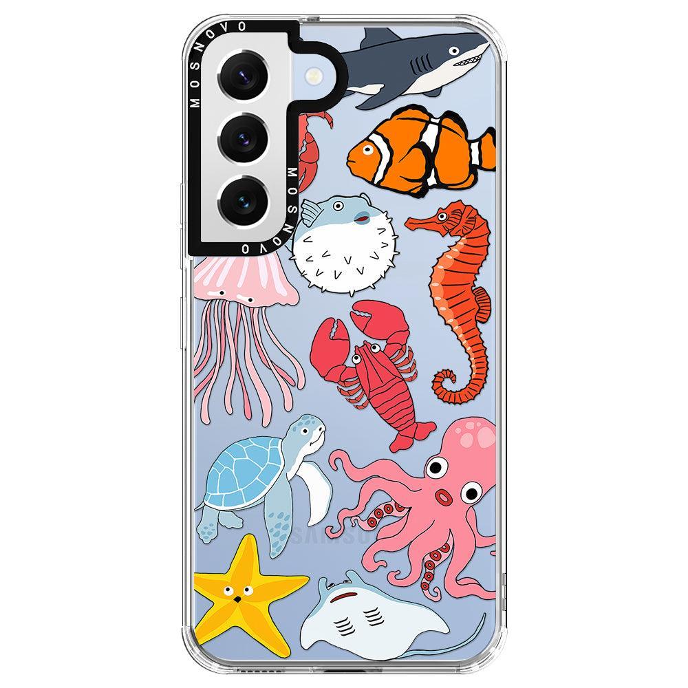 Cute Sea Animal Phone Case - Samsung Galaxy S22 Case - MOSNOVO