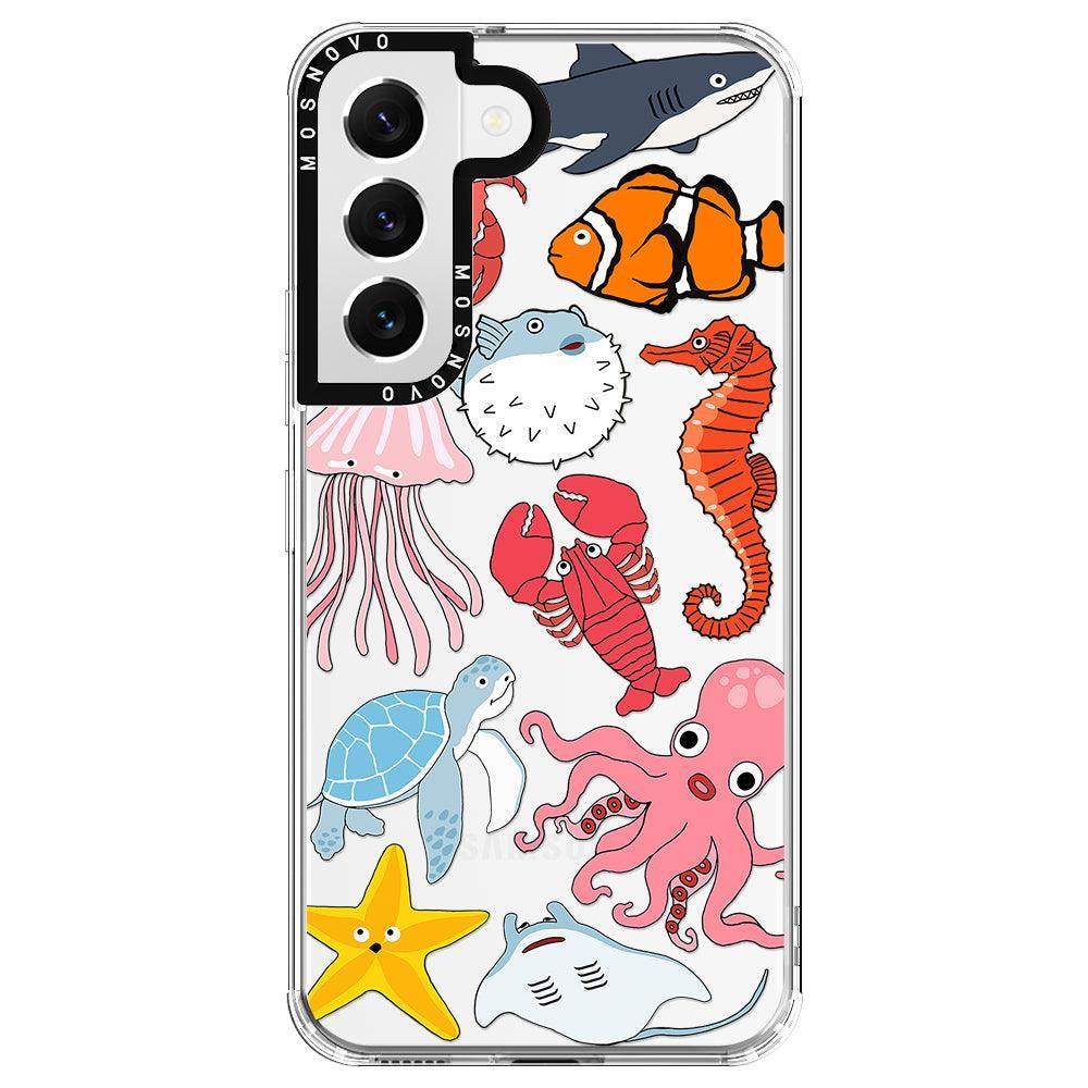 Cute Sea Animal Phone Case - Samsung Galaxy S22 Case - MOSNOVO