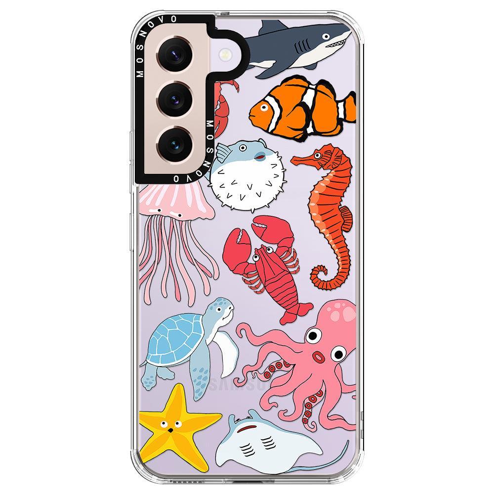 Cute Sea Animal Phone Case - Samsung Galaxy S22 Plus Case - MOSNOVO