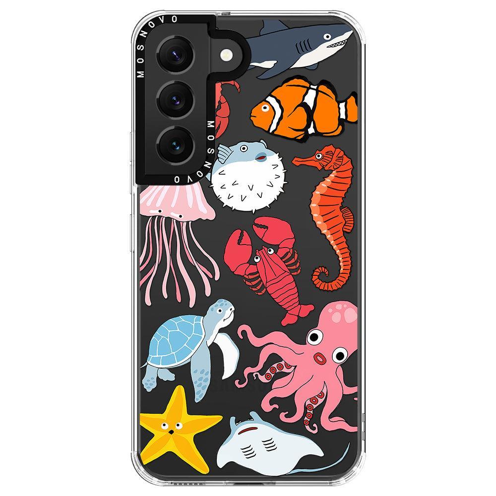 Cute Sea Animal Phone Case - Samsung Galaxy S22 Plus Case - MOSNOVO
