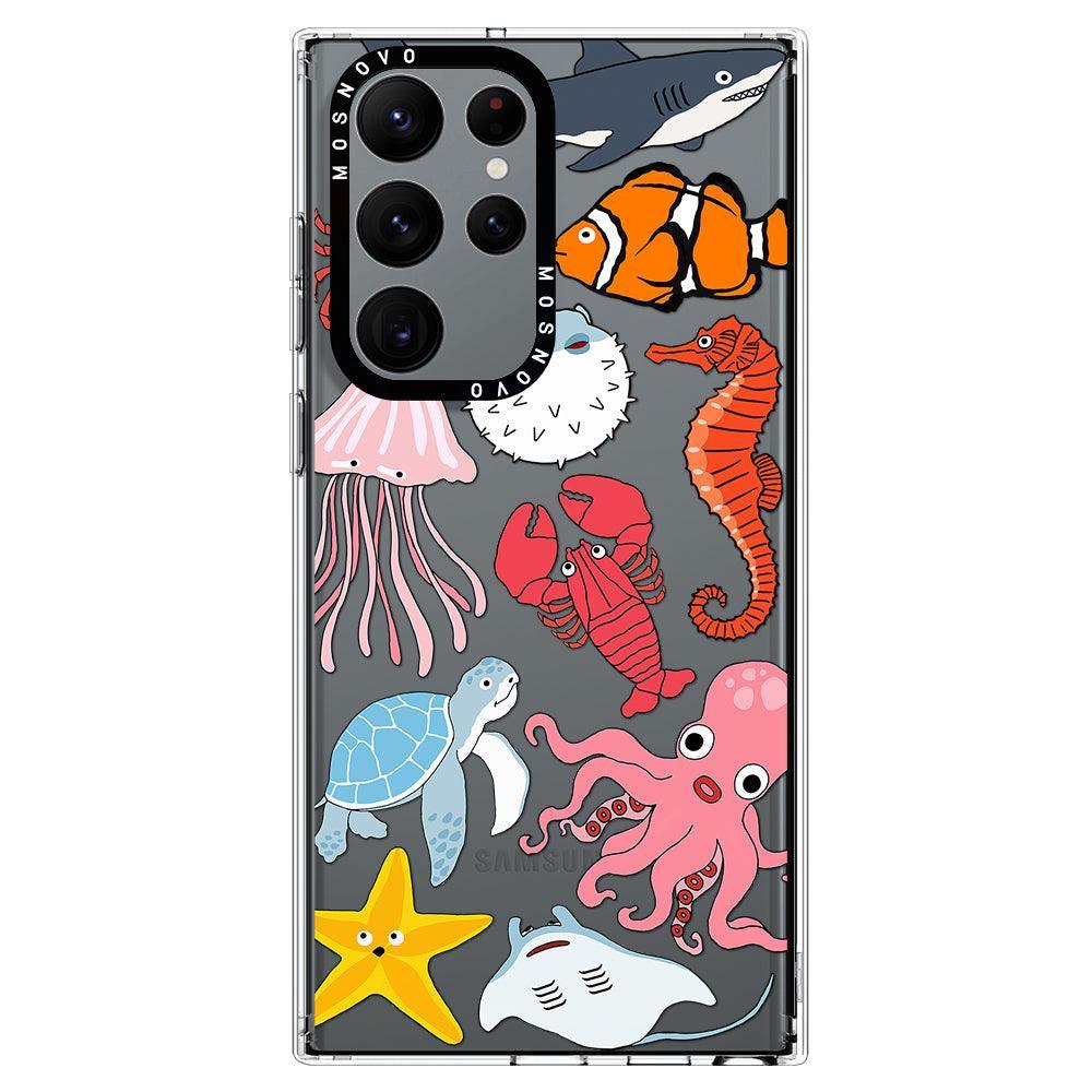 Cute Sea Animal Phone Case - Samsung Galaxy S22 Ultra Case - MOSNOVO