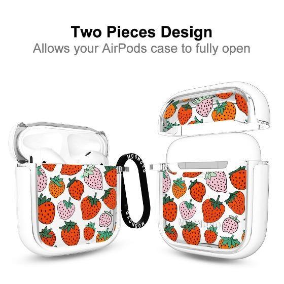 Pretty Strawberries AirPods 1/2 Case - MOSNOVO