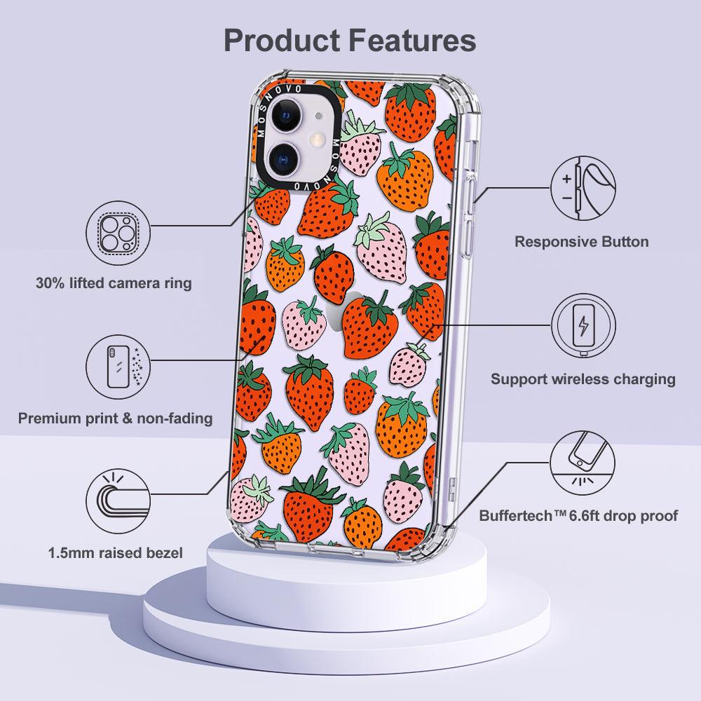 Cute Strawberry Phone Case - iPhone 11 Case