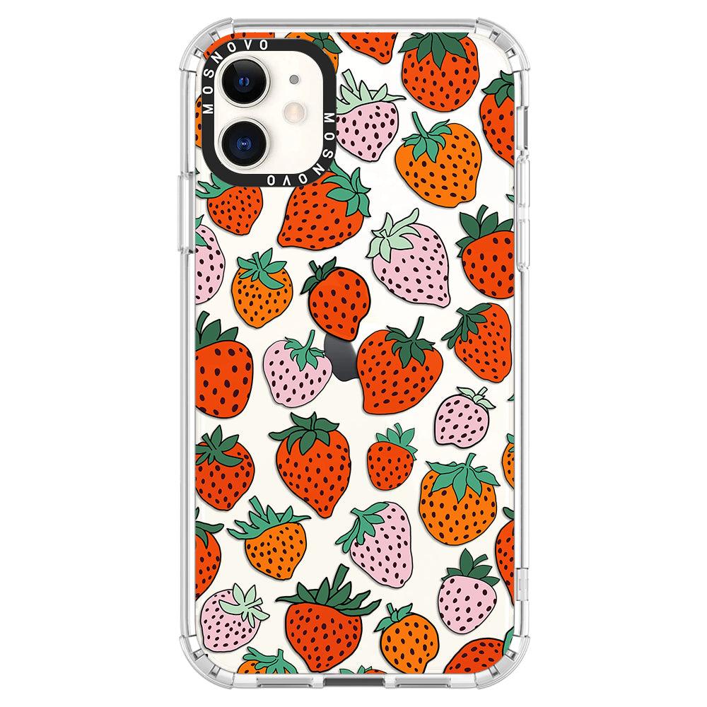 Cute Strawberry Phone Case - iPhone 11 Case