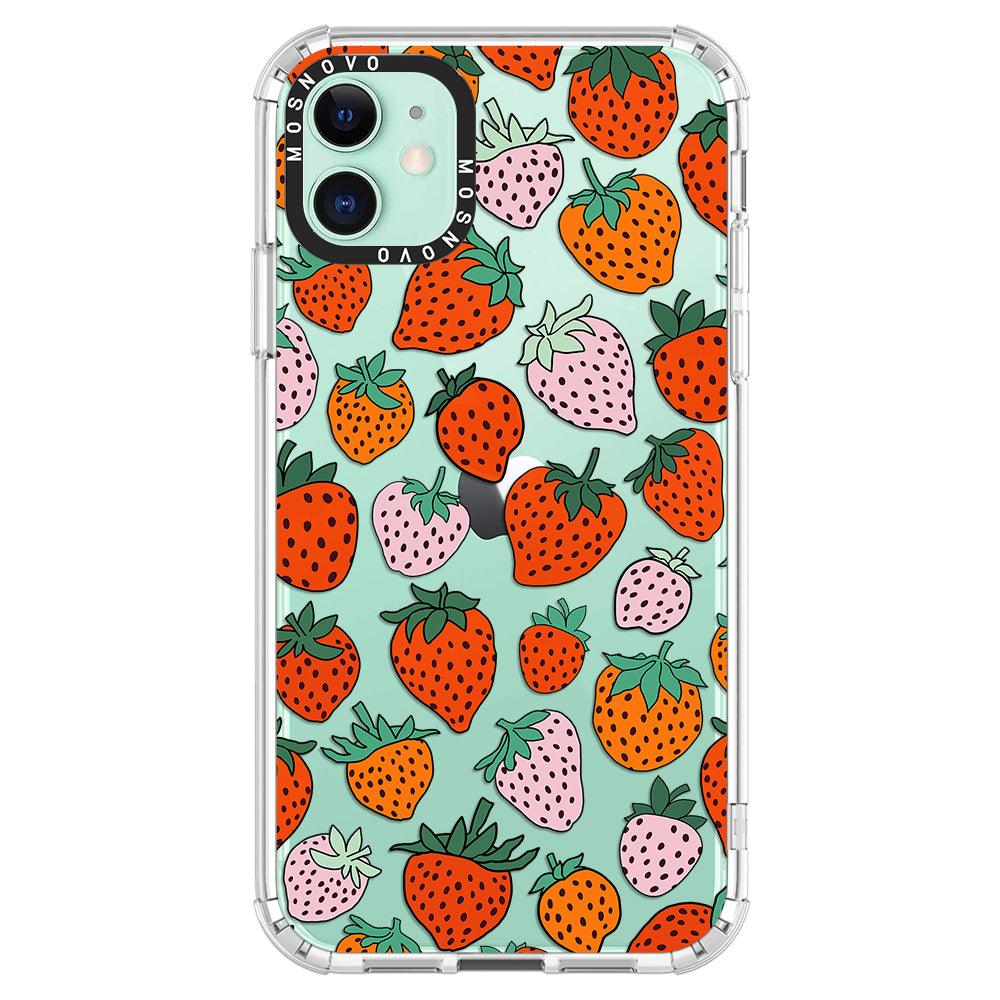 Cute Strawberry Phone Case - iPhone 11 Case