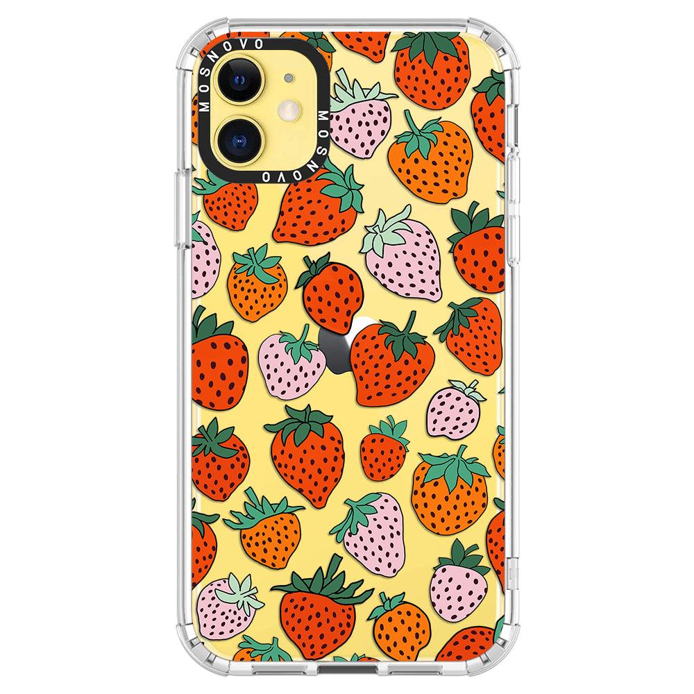 Cute Strawberry Phone Case - iPhone 11 Case
