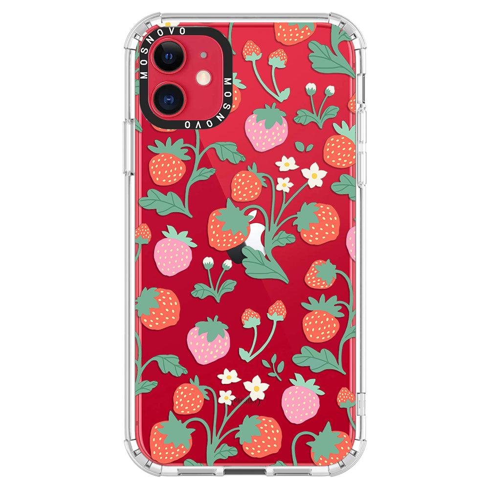 Cute Strawberry Phone Case - iPhone 11 Case - MOSNOVO