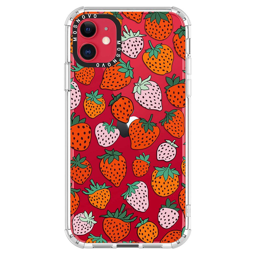 Cute Strawberry Phone Case - iPhone 11 Case