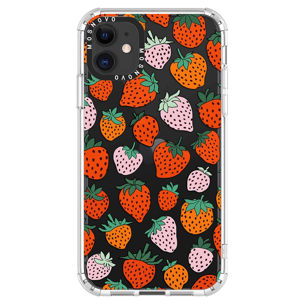 Cute Strawberry Phone Case - iPhone 11 Case