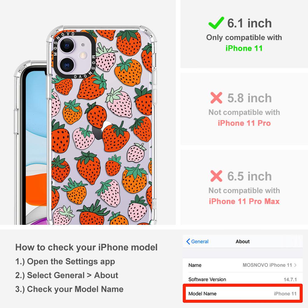 Cute Strawberry Phone Case - iPhone 11 Case