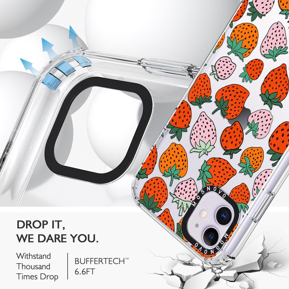 Cute Strawberry Phone Case - iPhone 11 Case