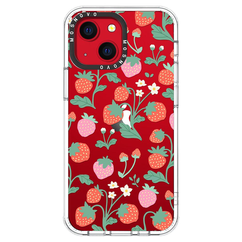 Cute Strawberry Phone Case - iPhone 13 Case - MOSNOVO