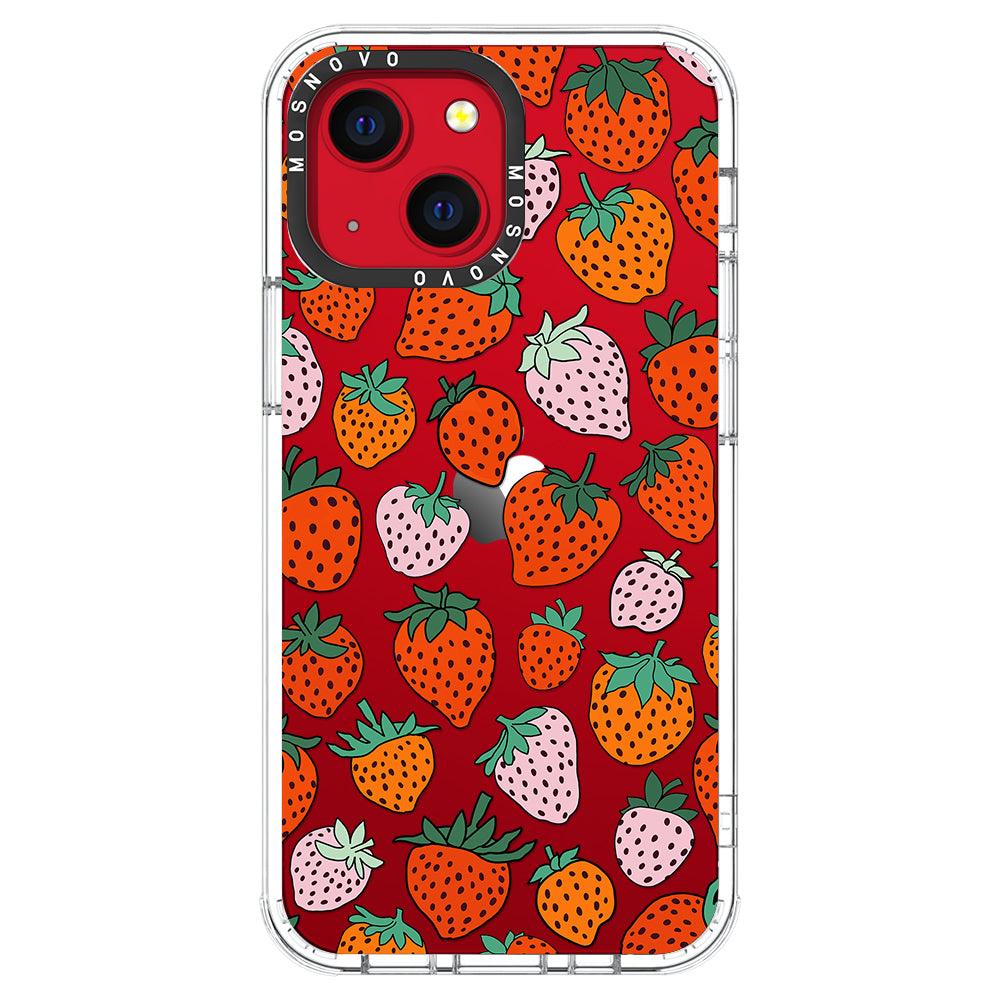 Cute Strawberry Phone Case - iPhone 13 Case - MOSNOVO