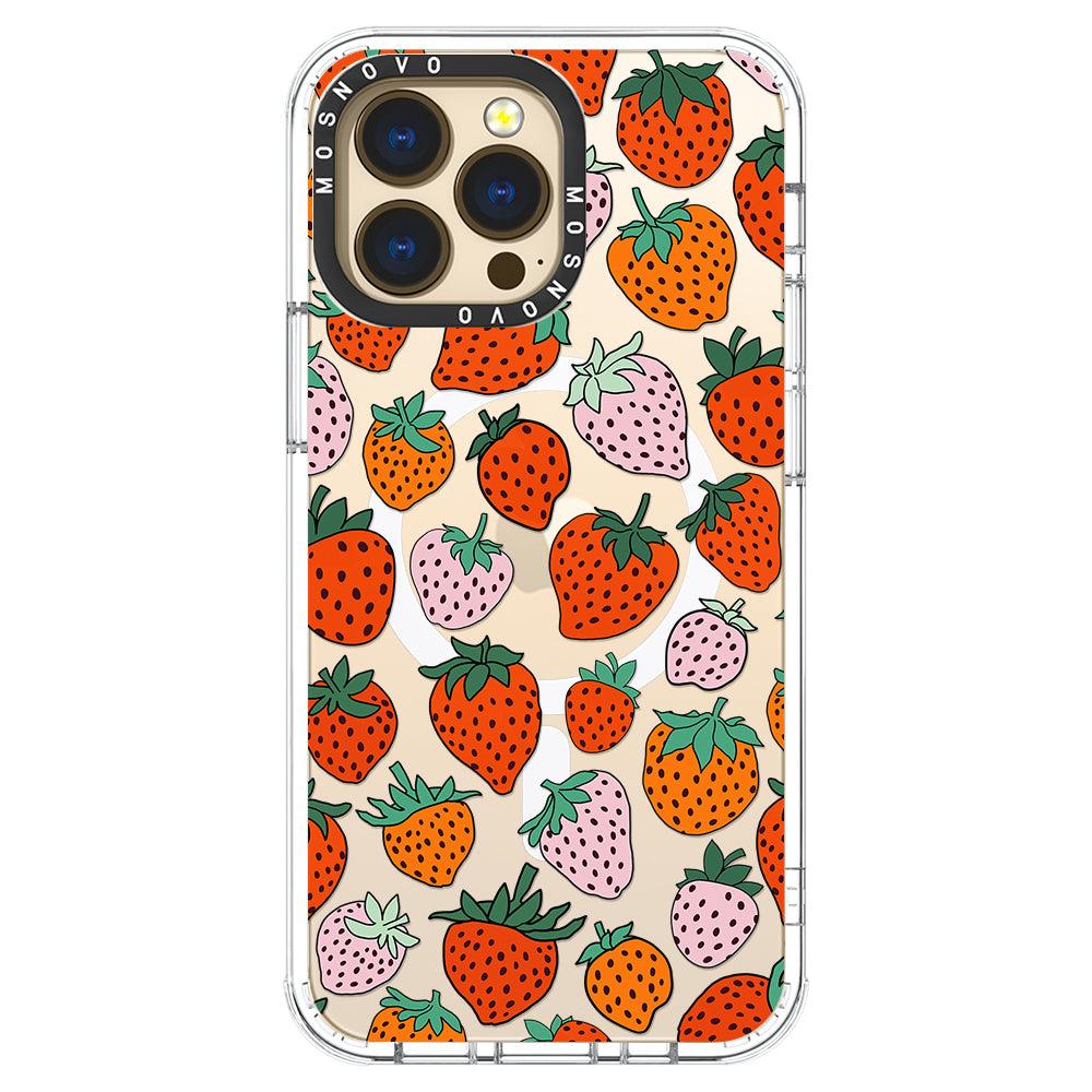 Cute Strawberry Phone Case - iPhone 13 Pro Case - MOSNOVO