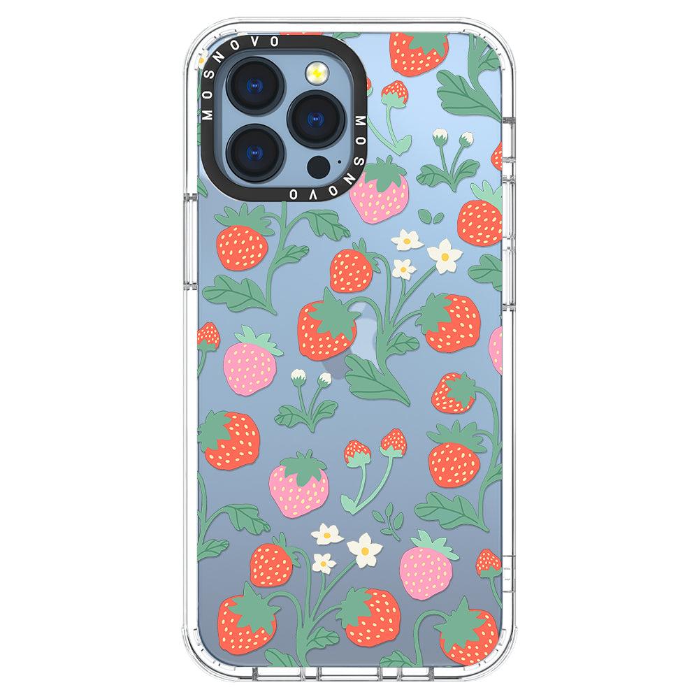 Cute Strawberry Phone Case - iPhone 13 Pro Max Case - MOSNOVO