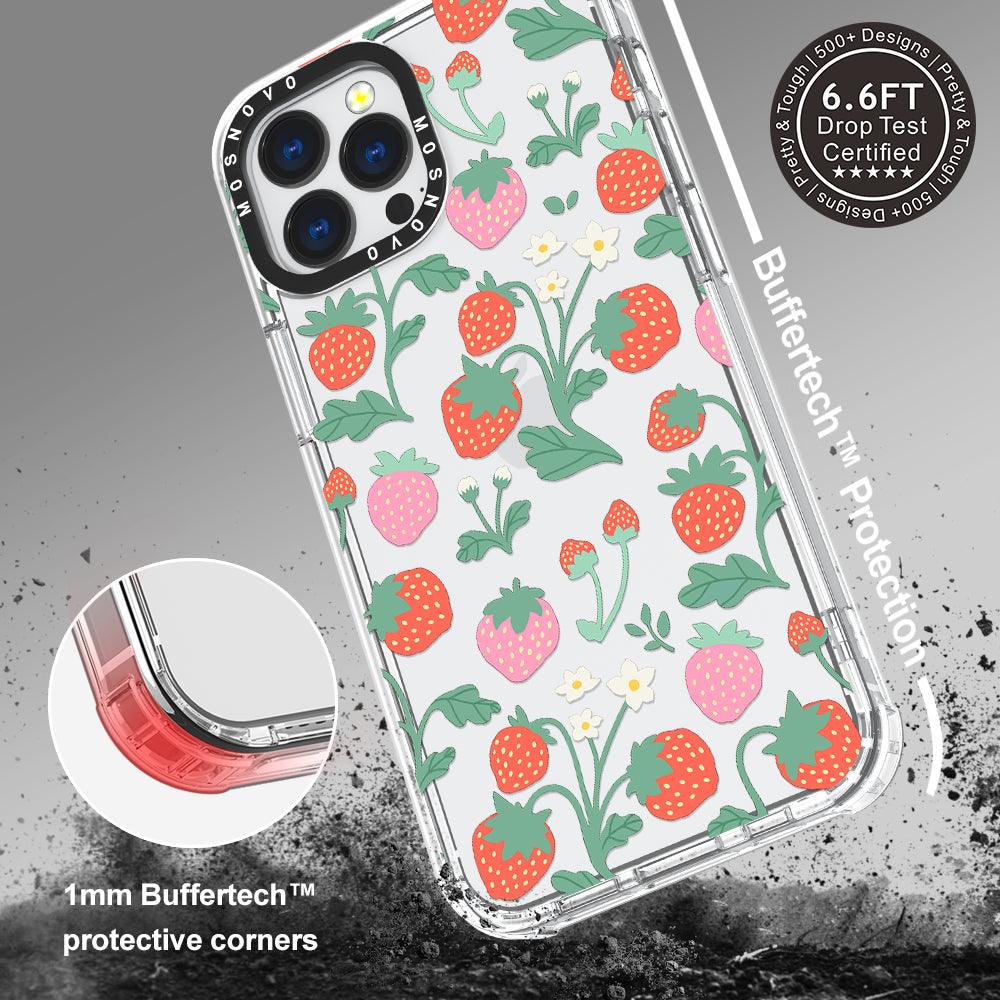 Cute Strawberry Phone Case - iPhone 13 Pro Max Case - MOSNOVO
