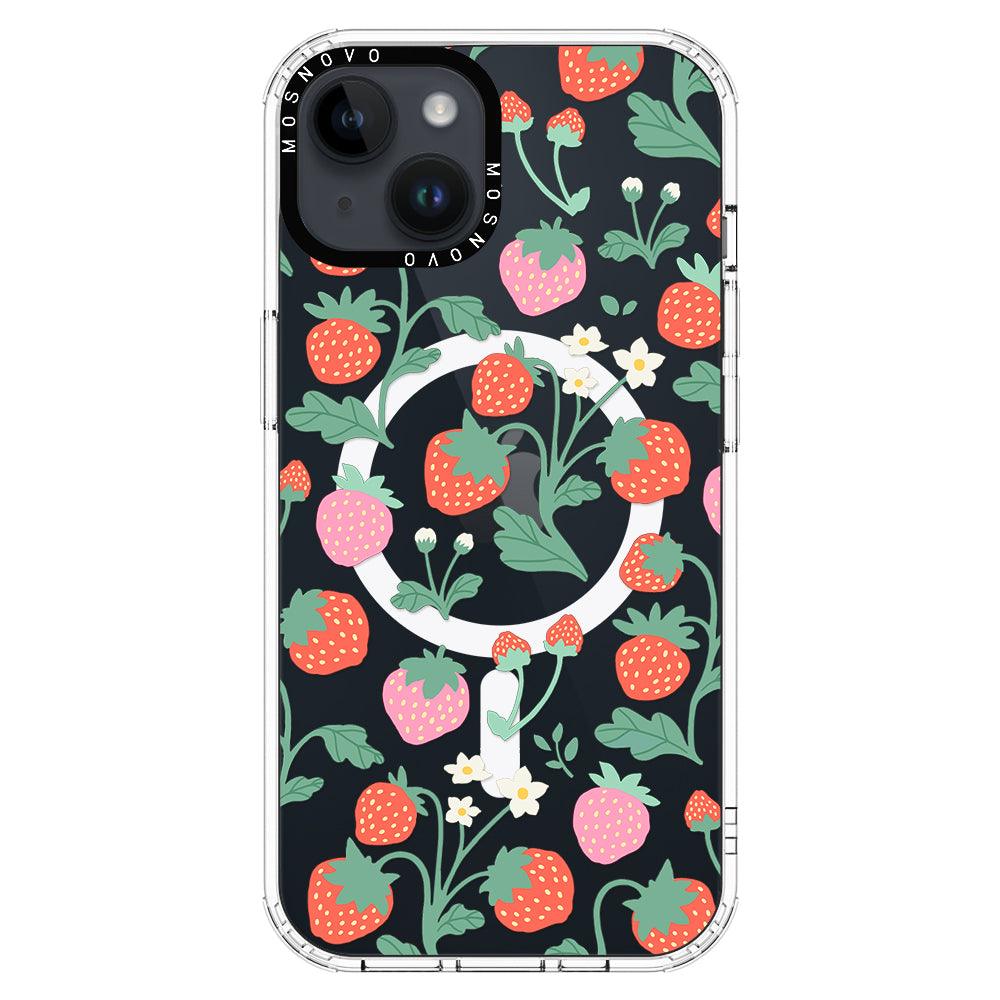 Cute Strawberry Phone Case - iPhone 14 Plus Case - MOSNOVO