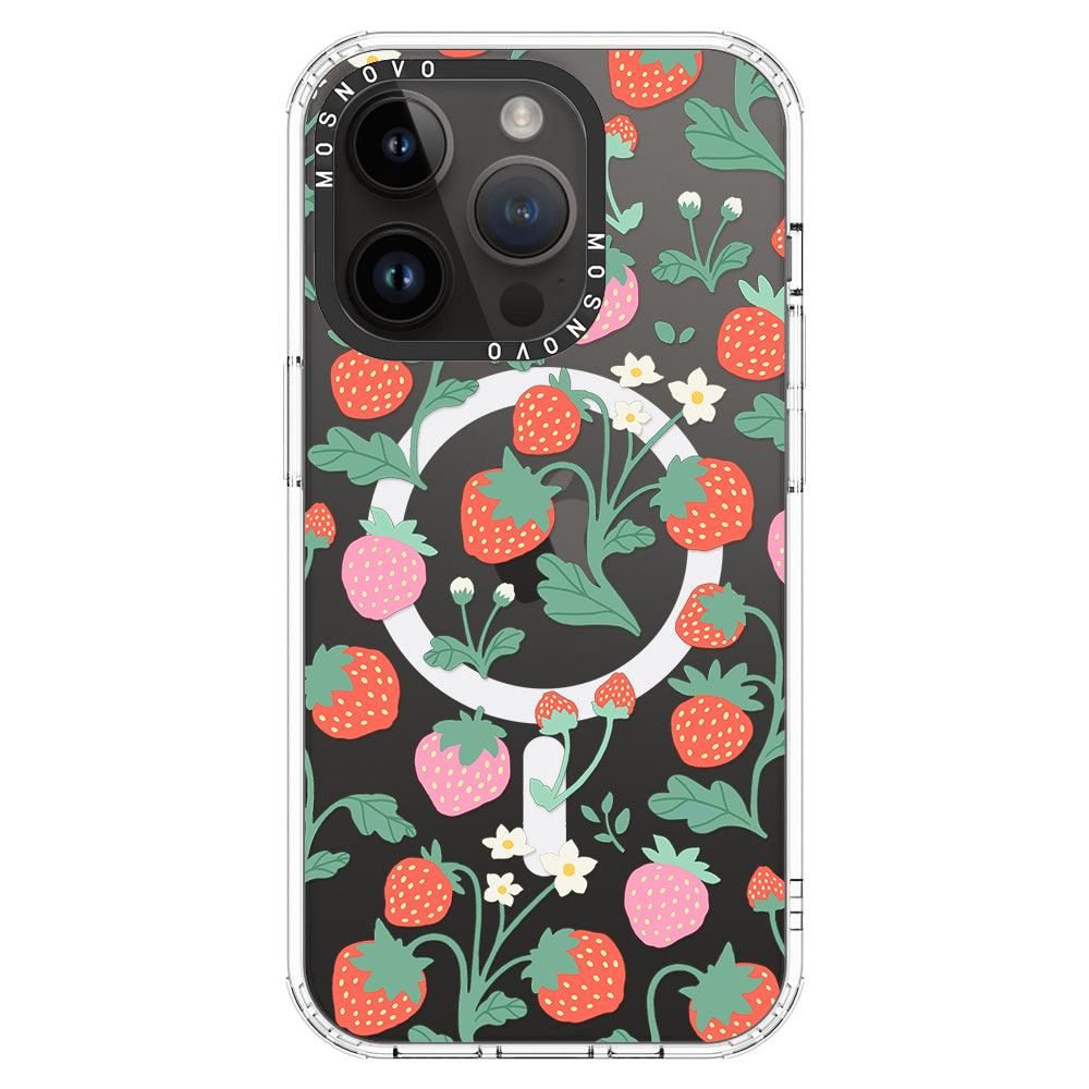 Cute Strawberry Phone Case - iPhone 14 Pro Case - MOSNOVO
