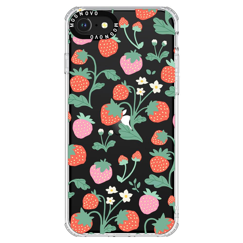 Cute Strawberry Phone Case - iPhone SE 2020 Case - MOSNOVO