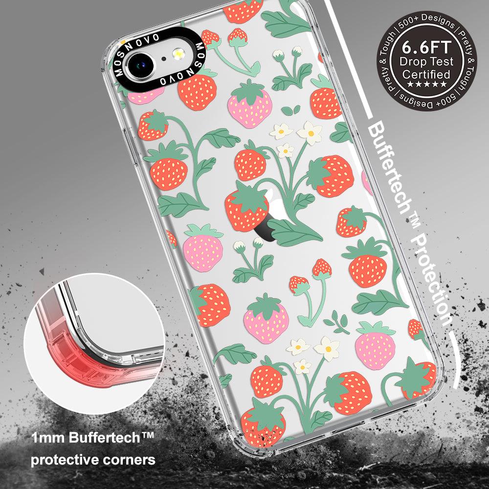 Cute Strawberry Phone Case - iPhone SE 2020 Case - MOSNOVO