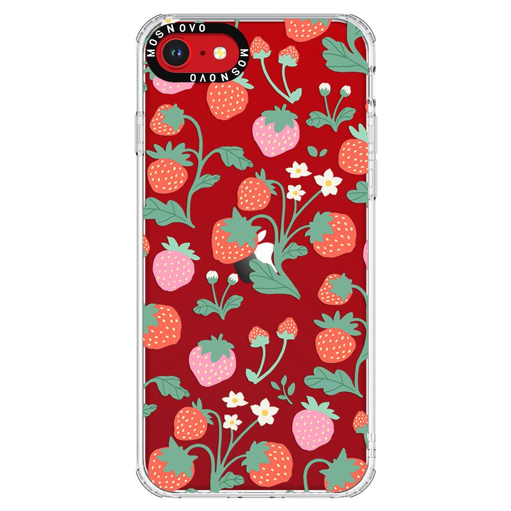 Cute Strawberry Phone Case - iPhone SE 2022 Case - MOSNOVO