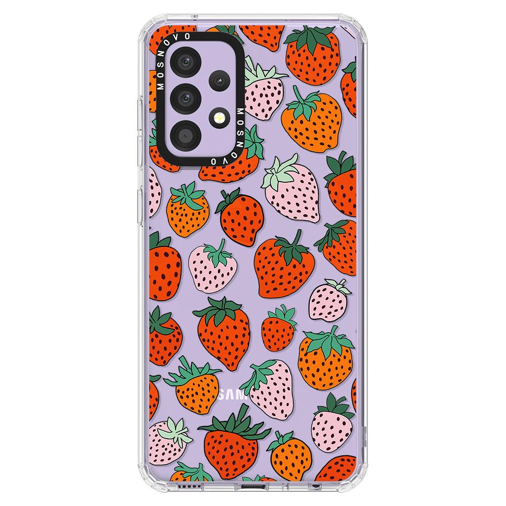 Cute Strawberry Phone Case - Samsung Galaxy A52 & A52s Case - MOSNOVO