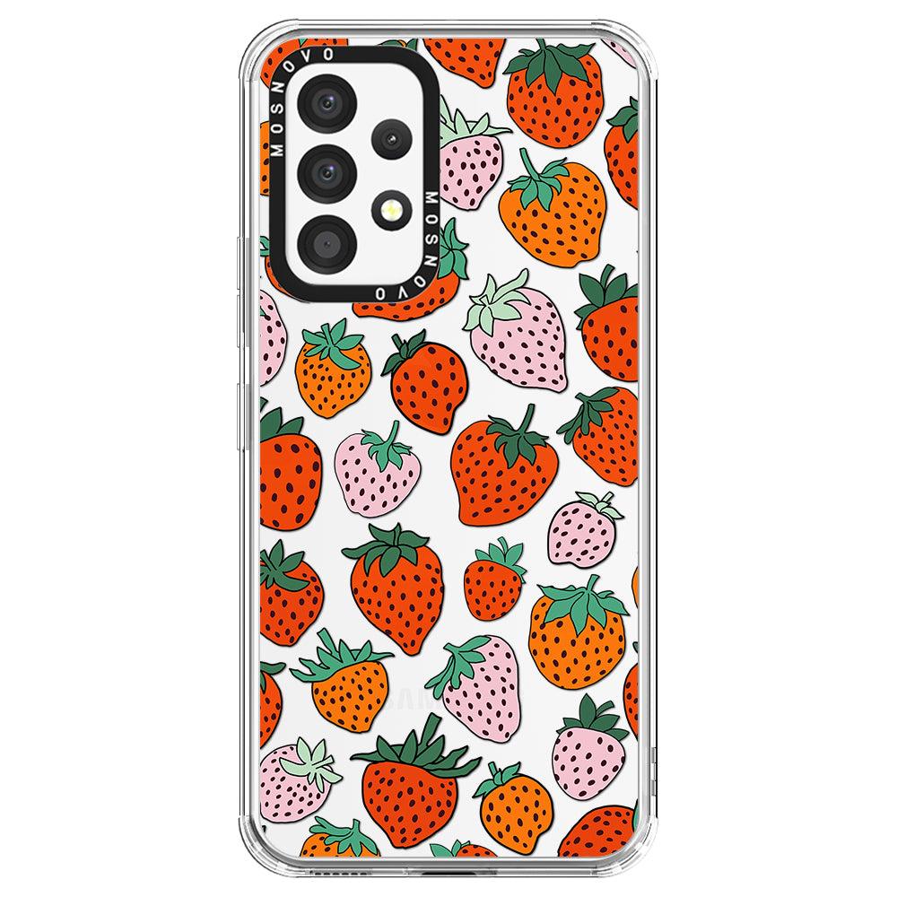 Cute Strawberry Phone Case - Samsung Galaxy A53 Case - MOSNOVO