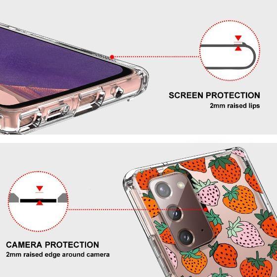 Pretty Strawberries Phone Case - Samsung Galaxy Note 20 Case