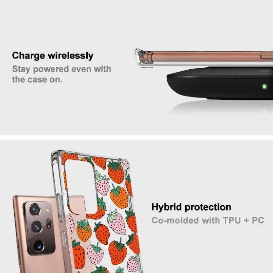Pretty Strawberries Phone Case - Samsung Galaxy Note 20 Ultra Case
