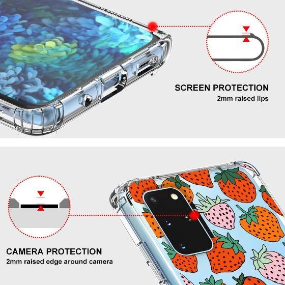 Pretty Strawberries Phone Case - Samsung Galaxy S20 Plus Case