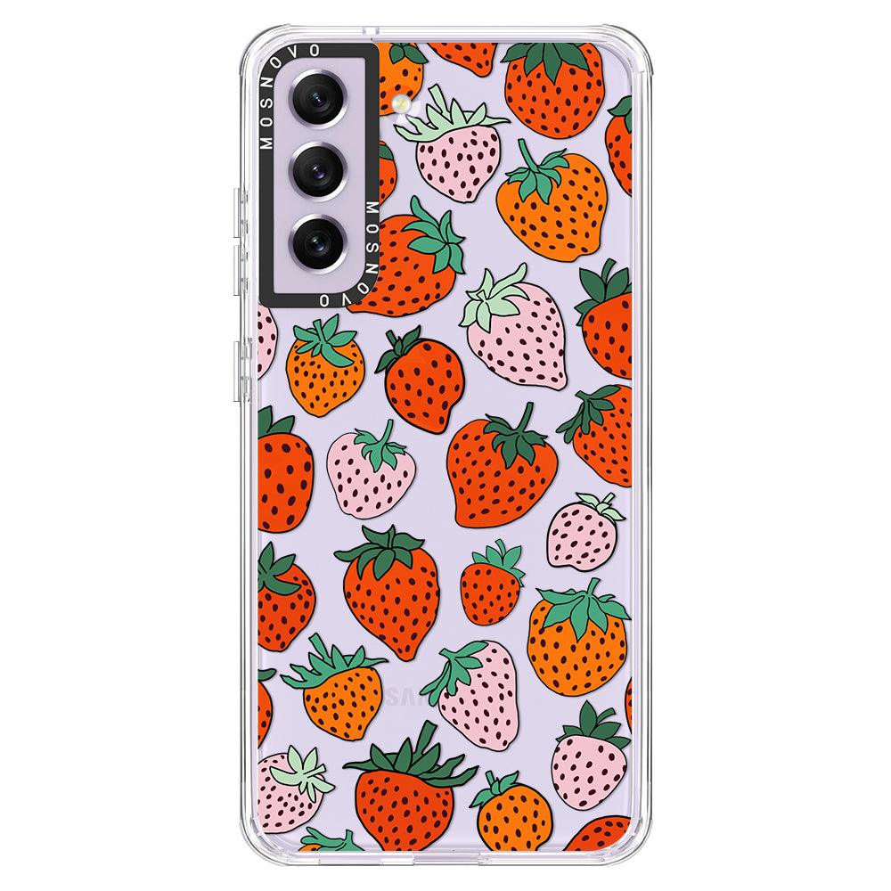 Cute Strawberry Phone Case - Samsung Galaxy S21 FE Case - MOSNOVO