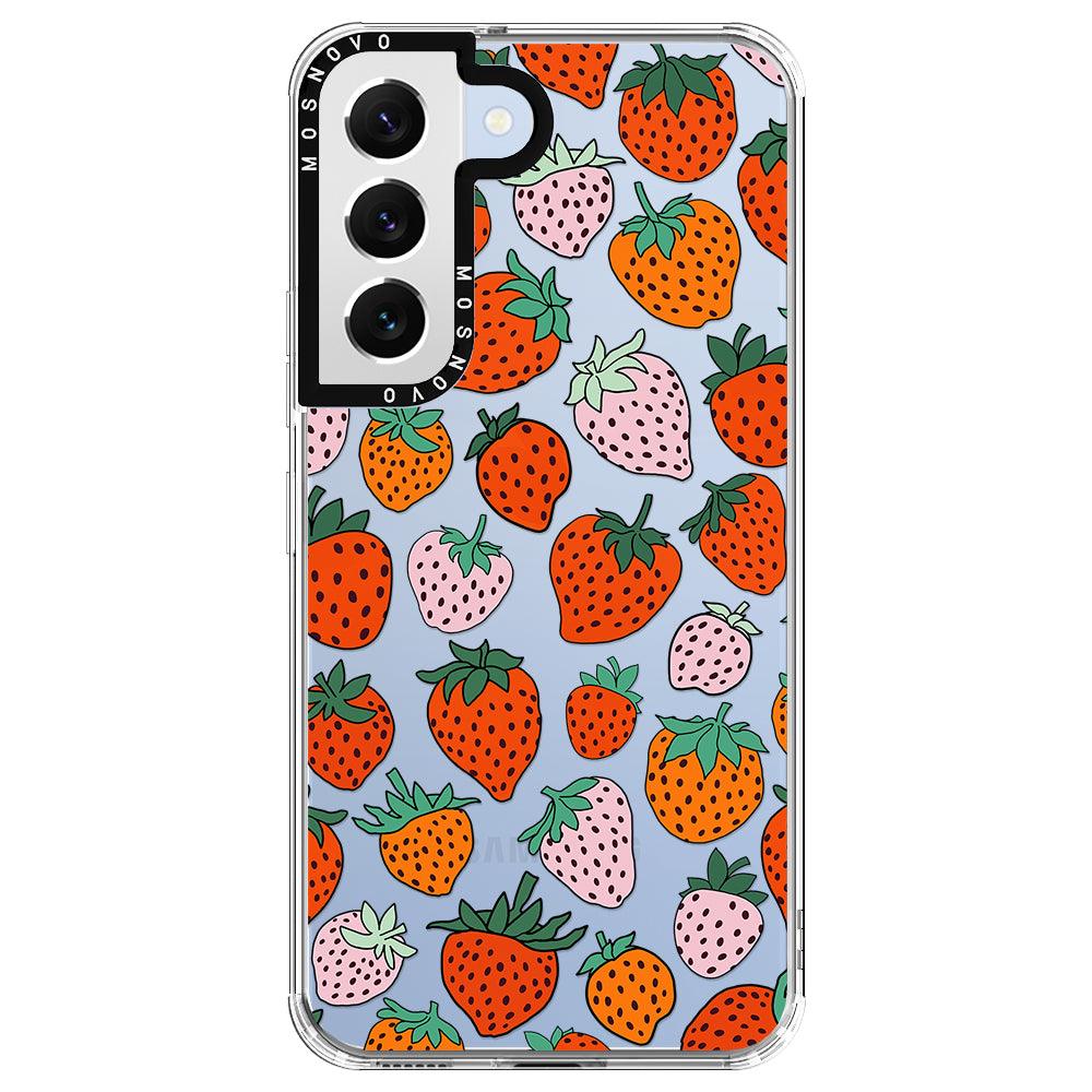 Cute Strawberry Phone Case - Samsung Galaxy S22 Case - MOSNOVO