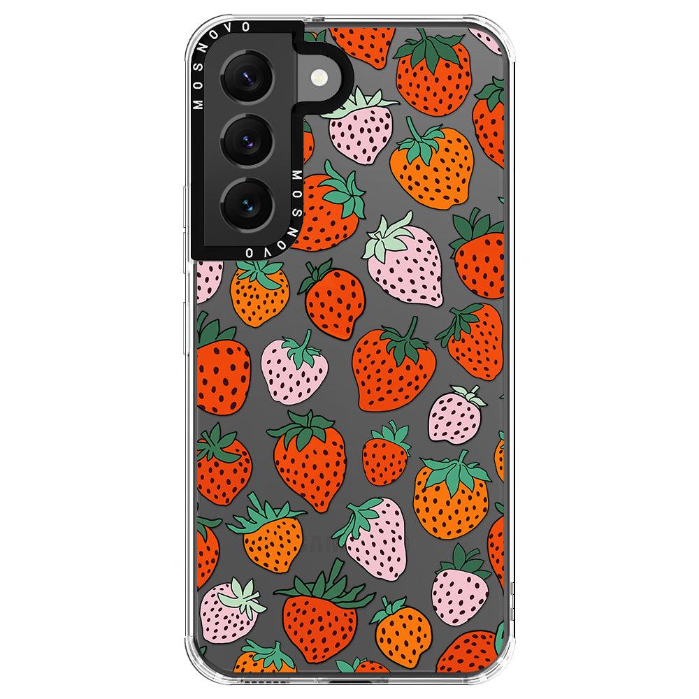 Cute Strawberry Phone Case - Samsung Galaxy S22 Case - MOSNOVO