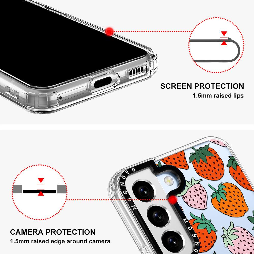 Cute Strawberry Phone Case - Samsung Galaxy S22 Plus Case - MOSNOVO
