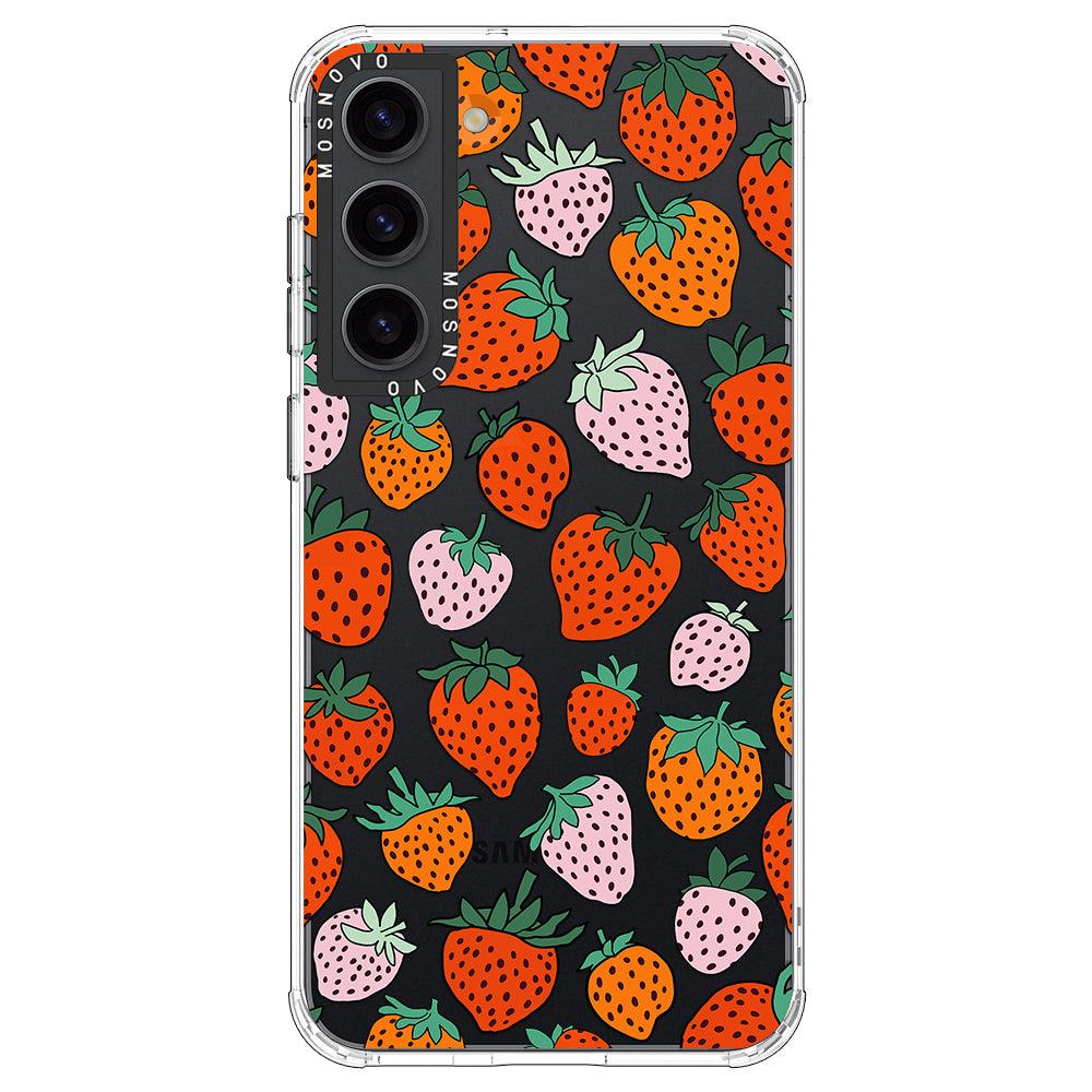 Cute Strawberry Phone Case - Samsung Galaxy S23 Plus Case - MOSNOVO