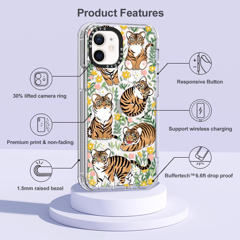 Cute Tiger Phone Case - iPhone 12 Case - MOSNOVO