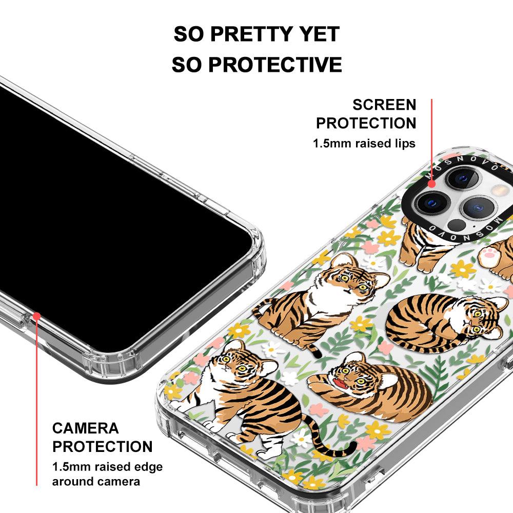 Cute Tiger Phone Case - iPhone 12 Pro Max Case - MOSNOVO