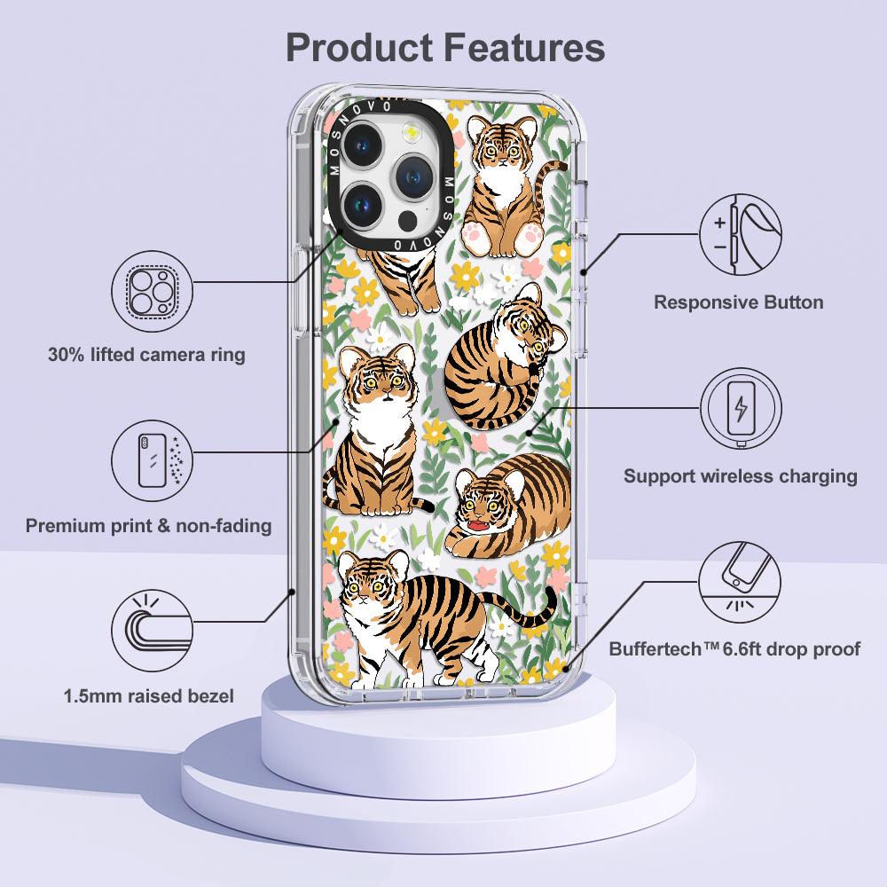 Cute Tiger Phone Case - iPhone 12 Pro Max Case - MOSNOVO