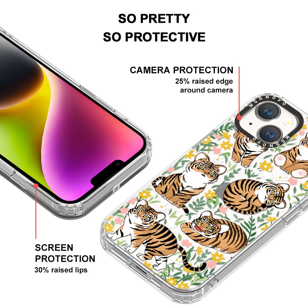 Cute Tiger Phone Case - iPhone 14 Case - MOSNOVO