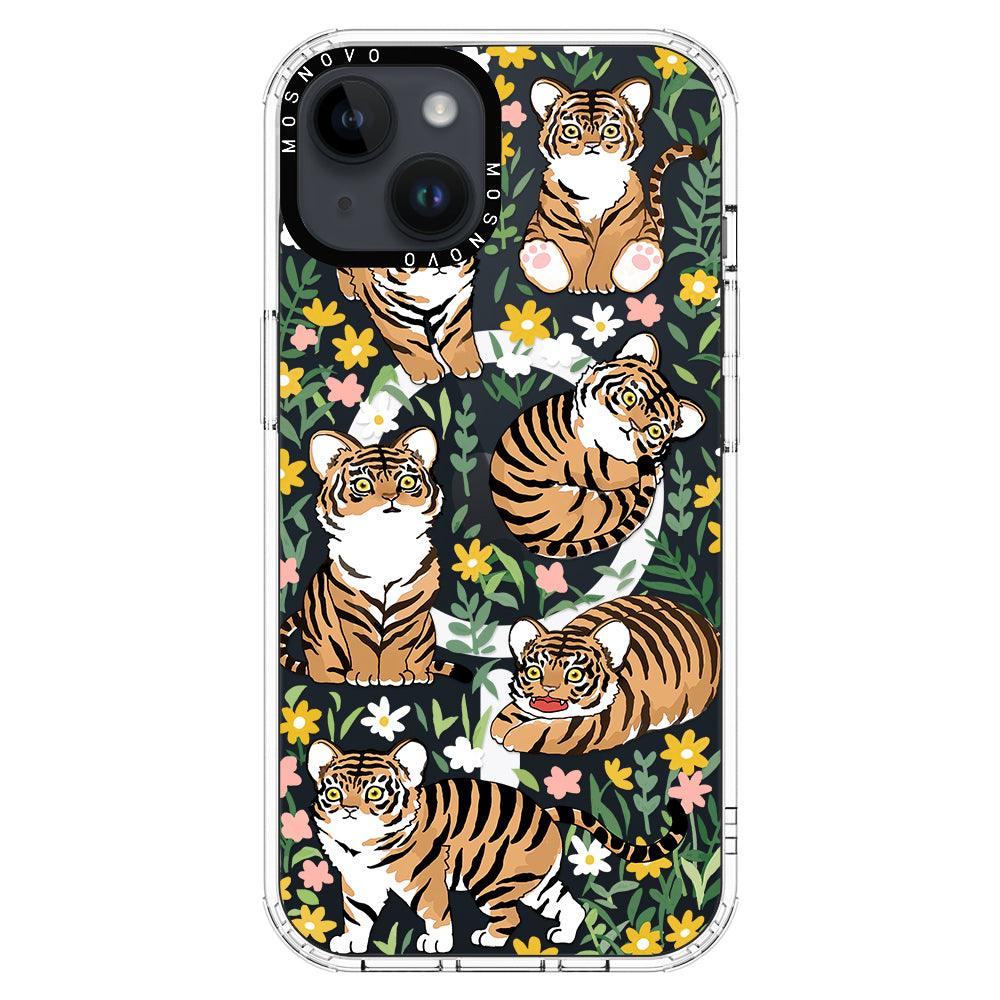 Cute Tiger Phone Case - iPhone 14 Plus Case - MOSNOVO