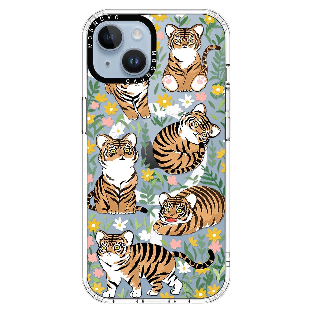 Cute Tiger Phone Case - iPhone 14 Plus Case - MOSNOVO