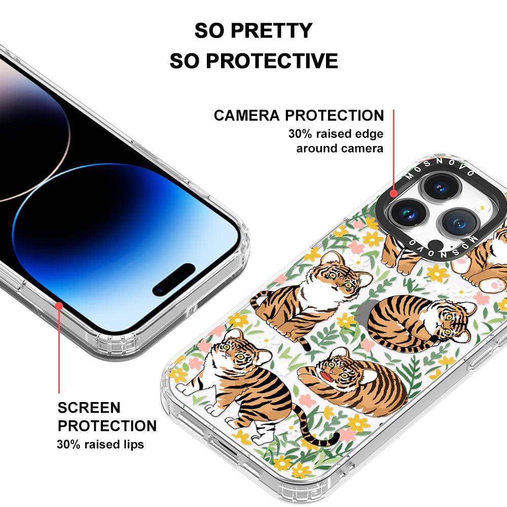 Cute Tiger Phone Case - iPhone 14 Pro Max Case - MOSNOVO