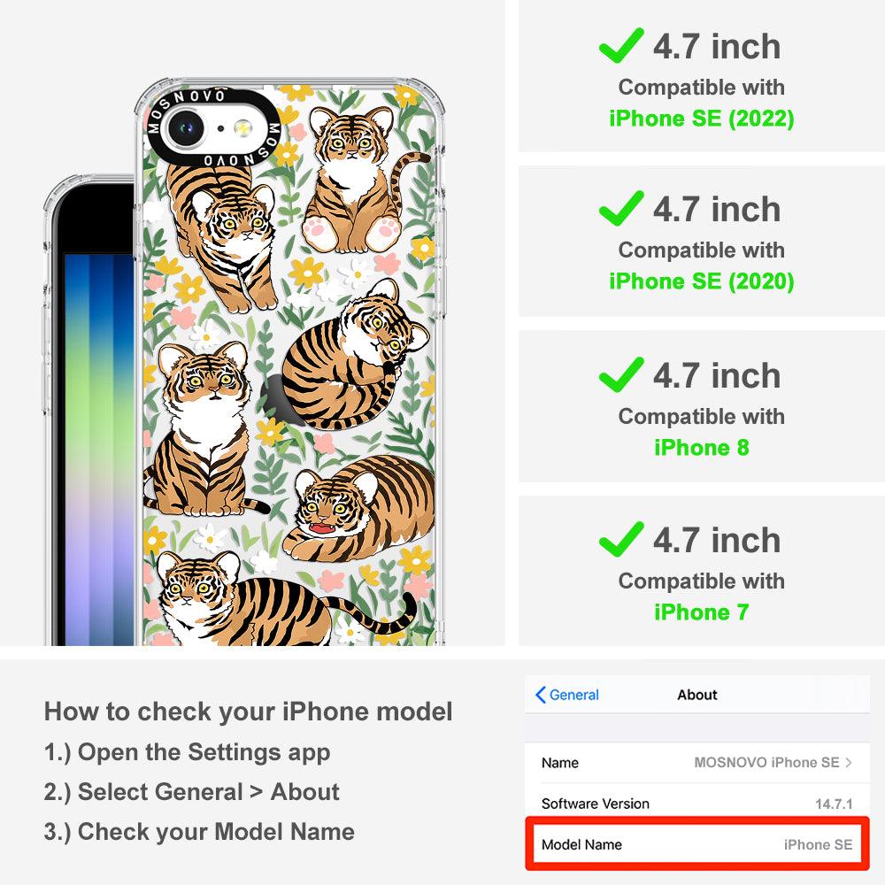 Cute Tiger Phone Case - iPhone SE 2022 Case - MOSNOVO