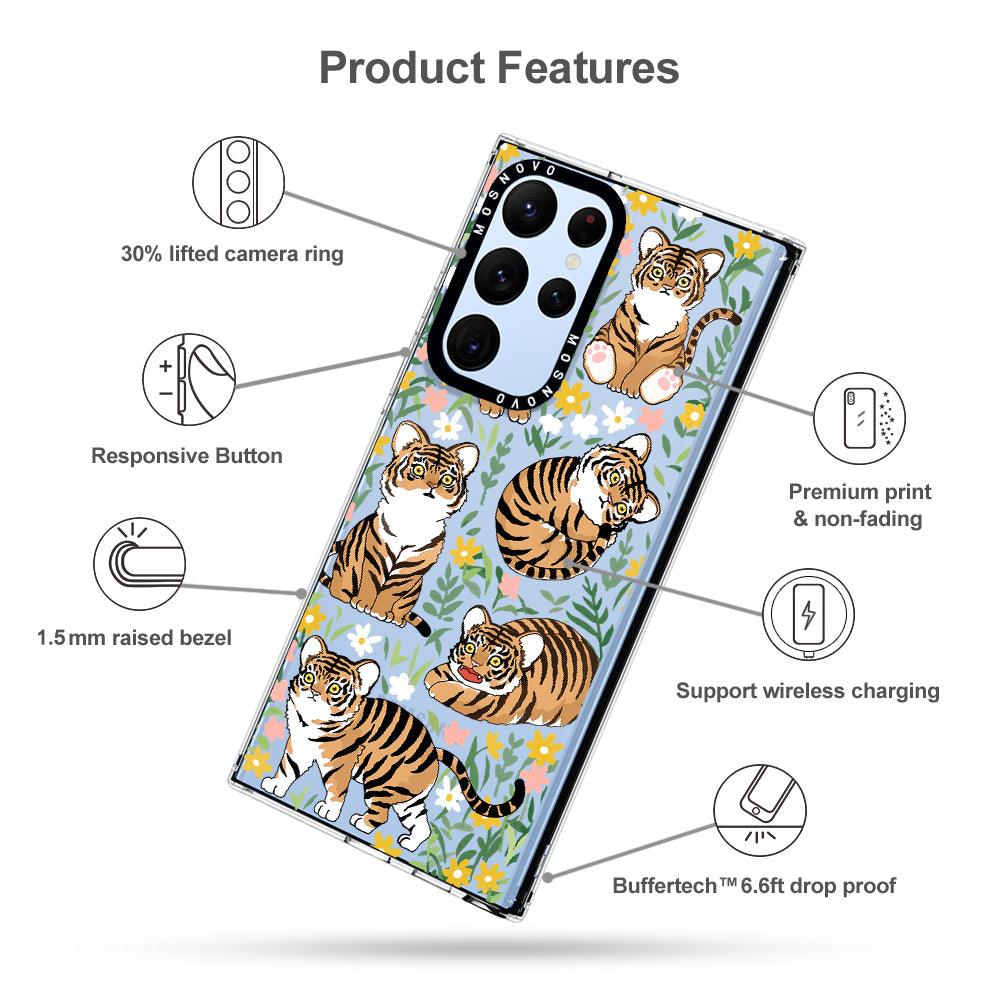 Cute Tiger Phone Case - Samsung Galaxy S22 Ultra Case - MOSNOVO