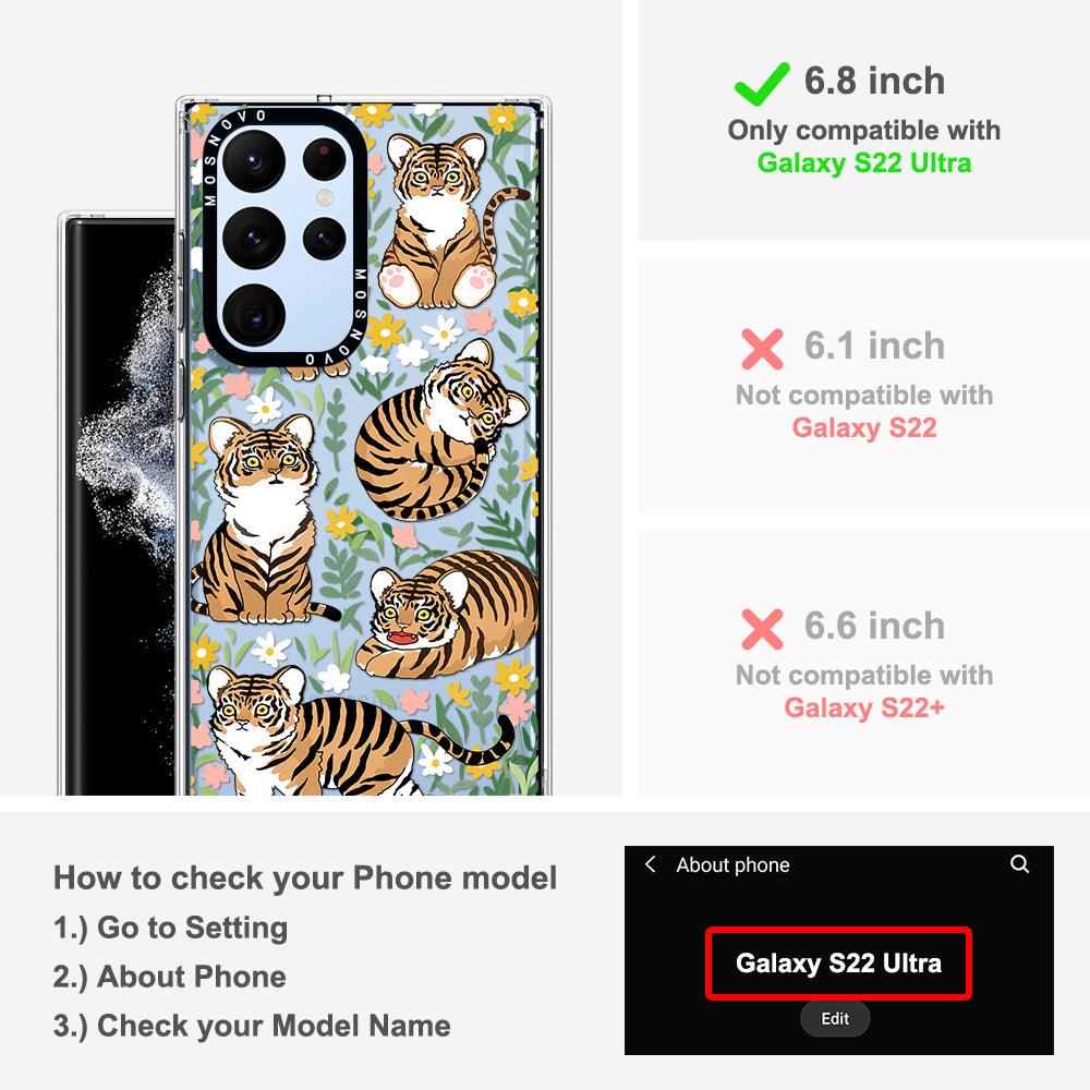 Cute Tiger Phone Case - Samsung Galaxy S22 Ultra Case - MOSNOVO