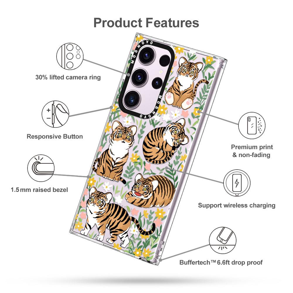 Cute Tiger Phone Case - Samsung Galaxy S23 Ultra Case - MOSNOVO