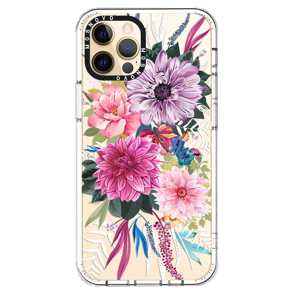 Dahlia Bloom Phone Case - iPhone 12 Pro Max Case - MOSNOVO